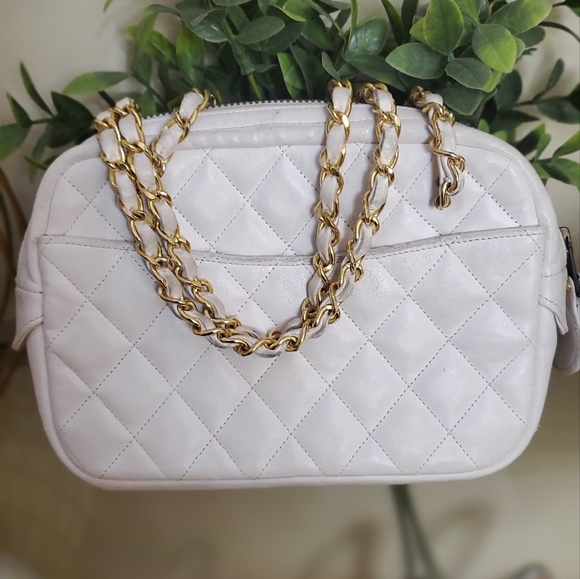 CHANEL 24K GOLD PLATED CAMERA BAG - Picture 1 of 12